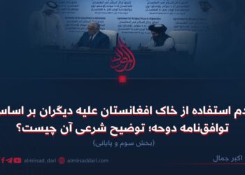 عدم استفاده از خاک افغانستان علیه دیگران بر اساس توافق‌نامه دوحه؛ توضیح شرعی آن چیست؟   بخش سوم و پایانی